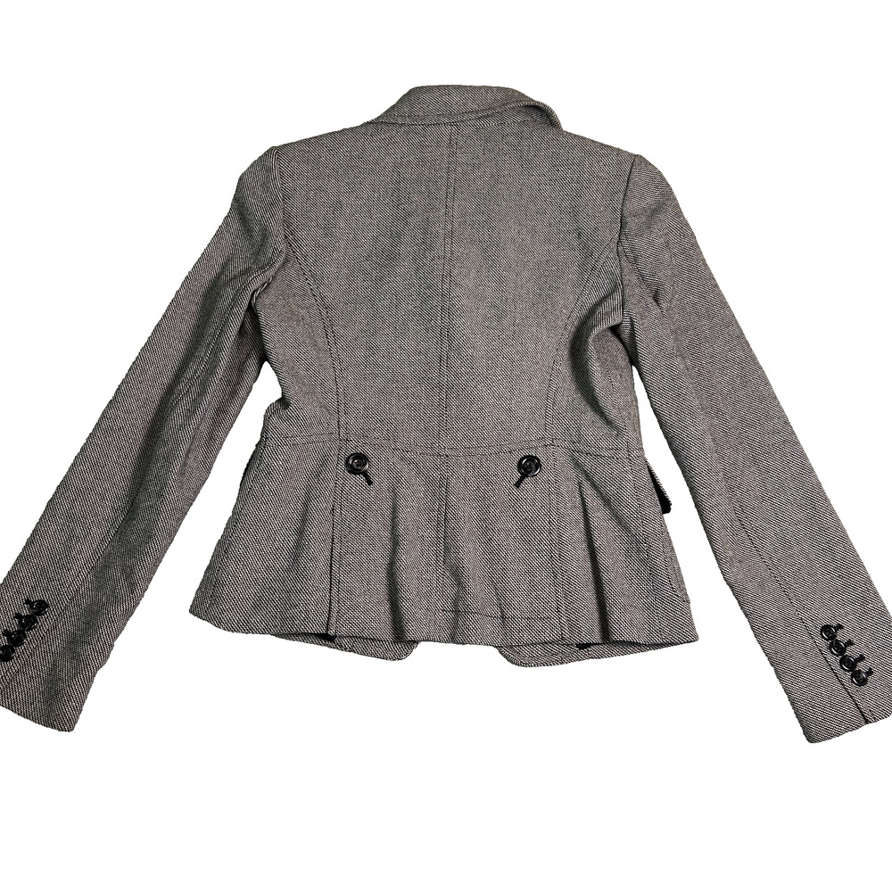 Ann Taylor Loft Single Breasted Blazer Womens 2 Gray Minimalist Career Preppy - Picture 2 of 6